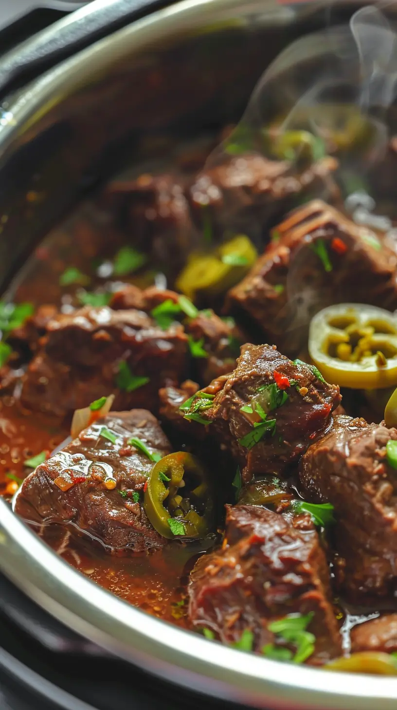 The Best Instant Pot Mississippi Pot Roast Recipe 7 Ranch seasoning, au jus mix, and butter in Instant Pot