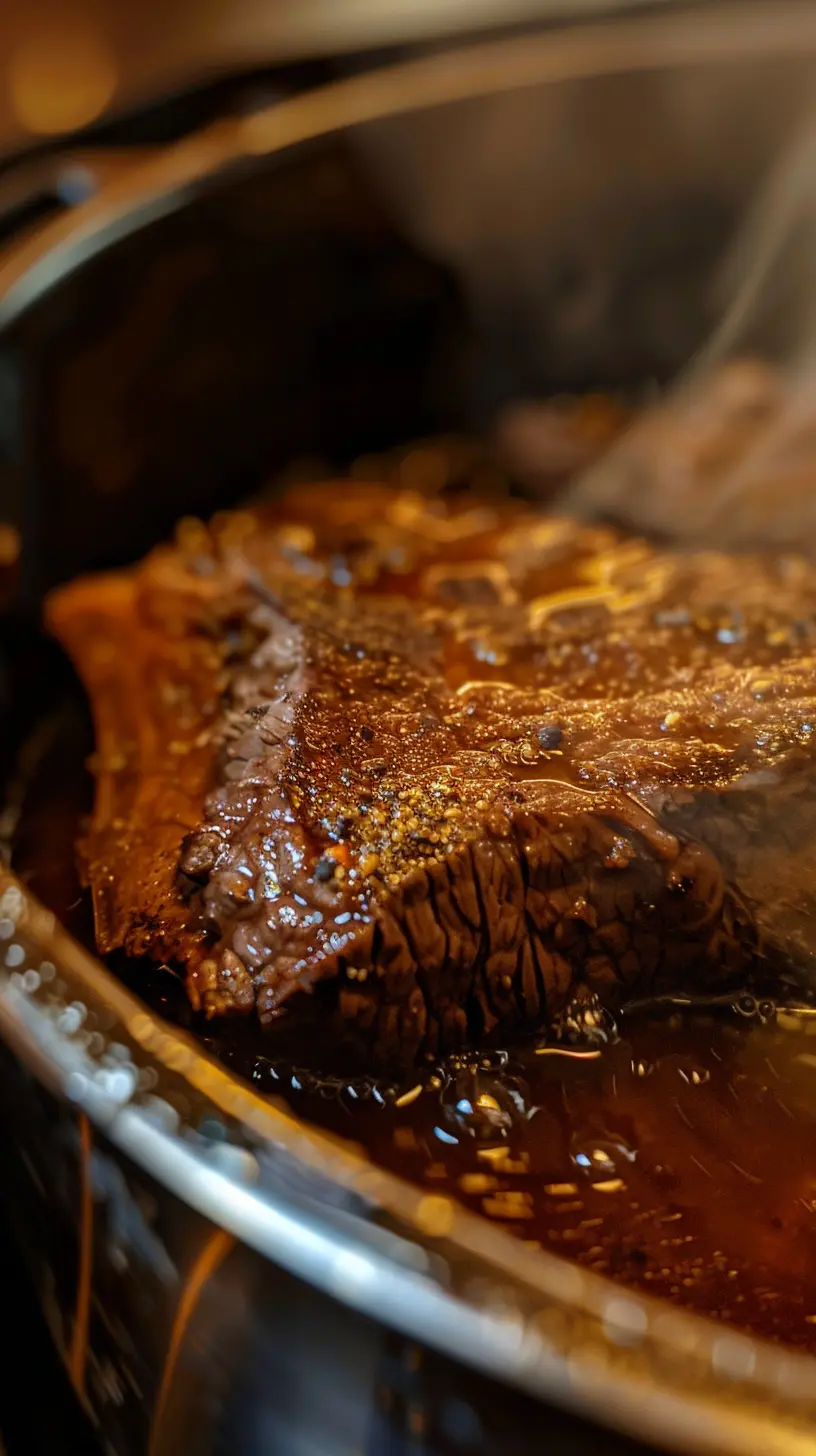 Instant Pot Chuck Roast 6 Golden-brown seared chuck roast in an Instant Pot for maximum flavor