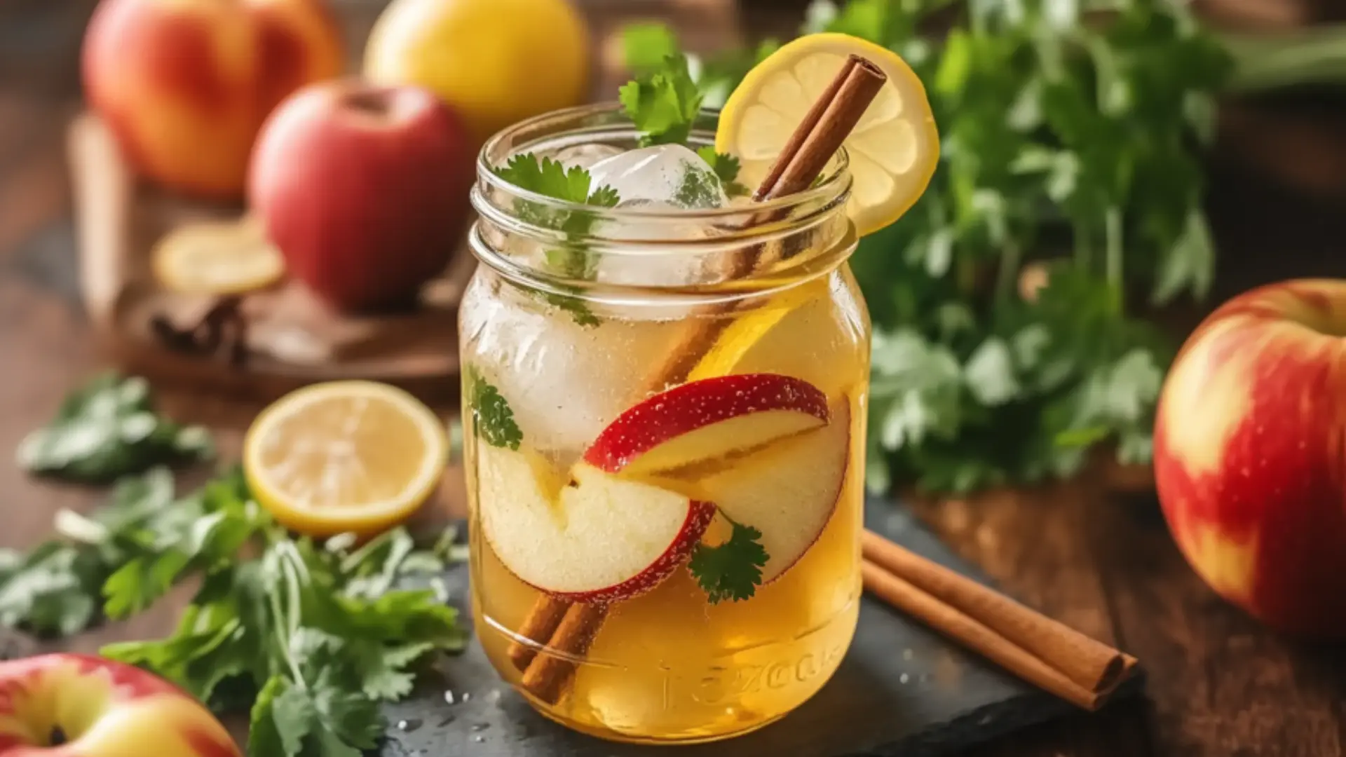 Brazilian Mounjaro detox drink with apple cider vinegar
