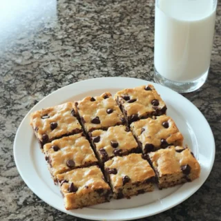 Easy Cake Mix Bars on granite countertop