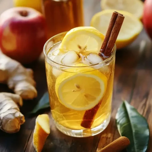 Brazilian Mounjaro Drink Recipe with Vinegar: Does It Work? 11 Brazilian Mounjaro drink with vinegar and lemon on a wooden table