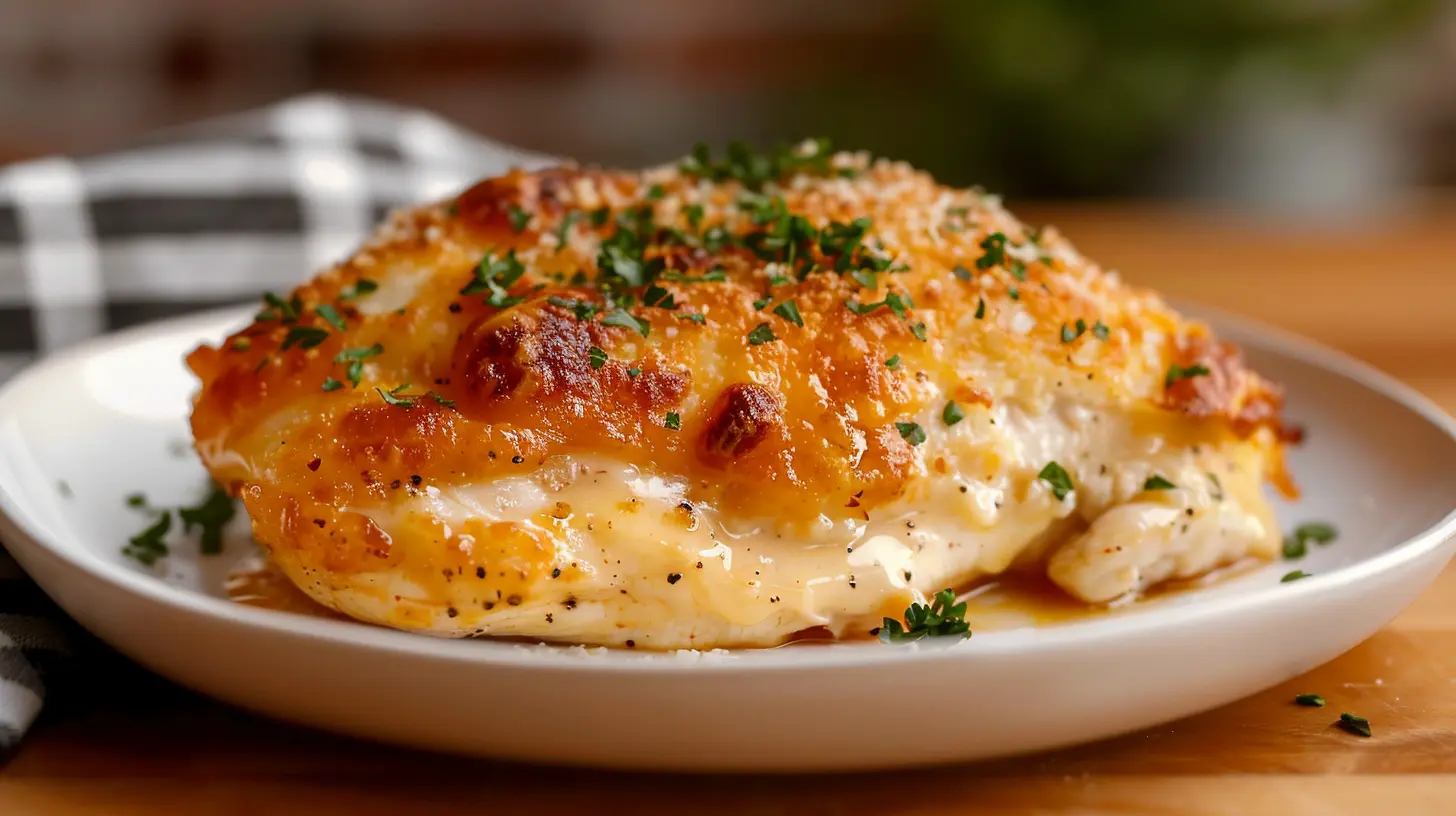 MIYM Chicken with golden cheese topping