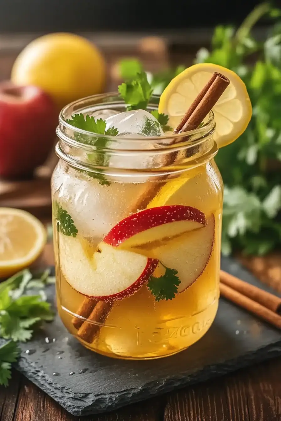 Brazilian Mounjaro detox drink with apple cider vinegar
