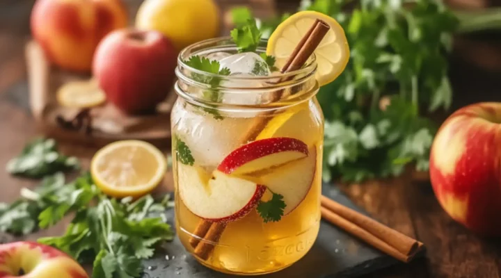Brazilian Mounjaro detox drink with apple cider vinegar