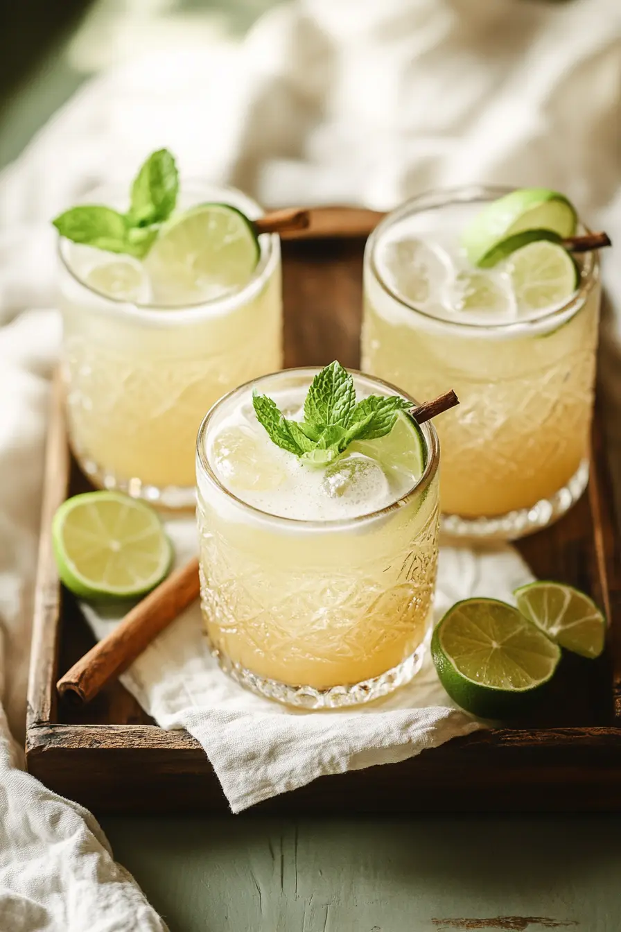 Homemade Mounjaro detox drink variations with mint, cinnamon, and lime for weight loss and metabolism boost