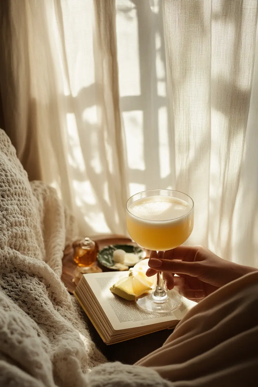 Brazilian Mounjaro Recipe - Woman enjoying a Brazilian Mounjaro drink in a cozy setting