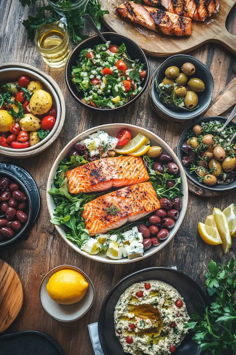 7-day Mounjaro Mediterranean meal plan with anti-inflammatory dishes