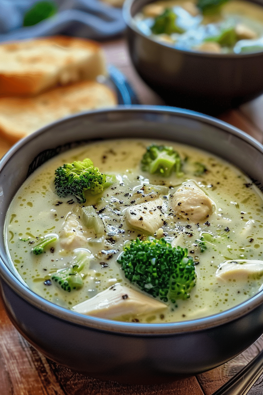 Fresh ingredients including broccoli, carrots, and onions for Chicken Broccoli Soup