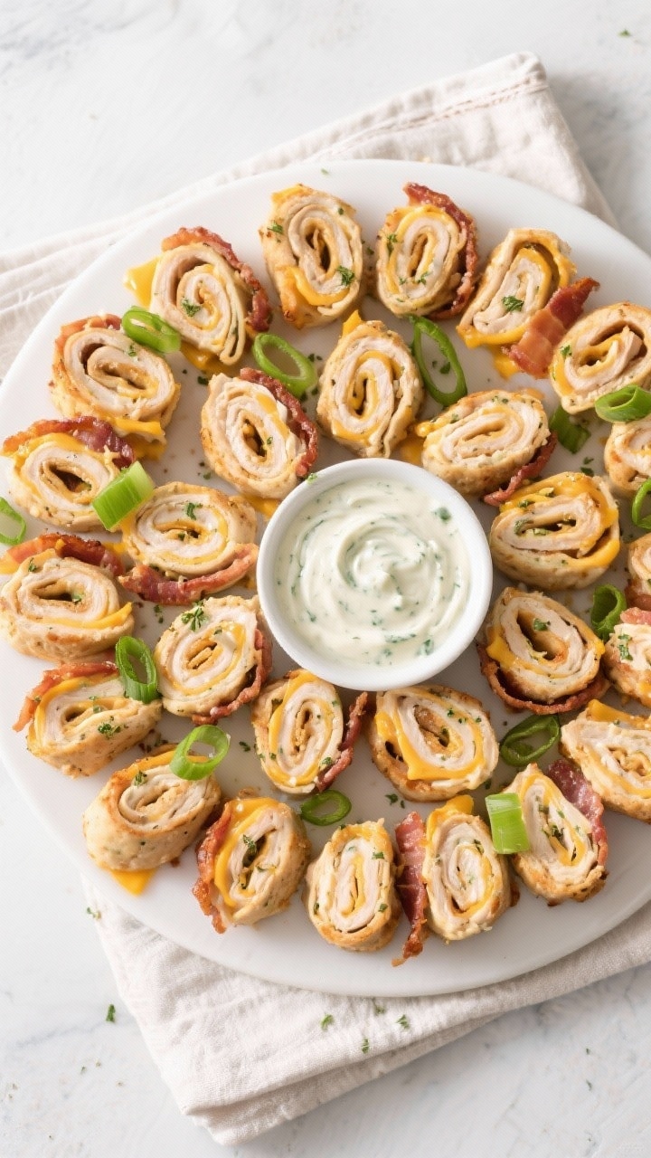 Tasty top-down platter: Overhead shot of a party-ready board loaded with neatly arranged crack chick